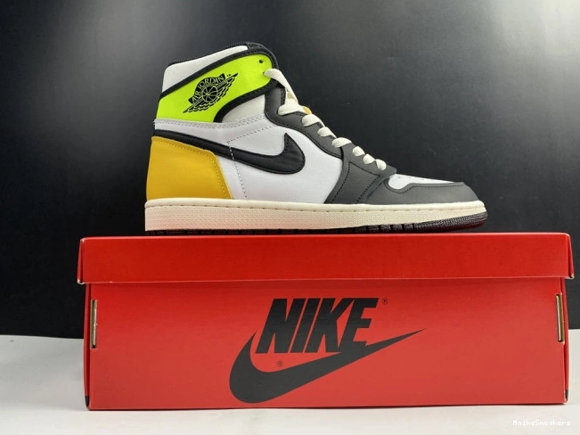 MaikeSneakers JORDAN OG 1 AIR GOLD' HIGH 555088-118 RETRO 'VOLT 0728